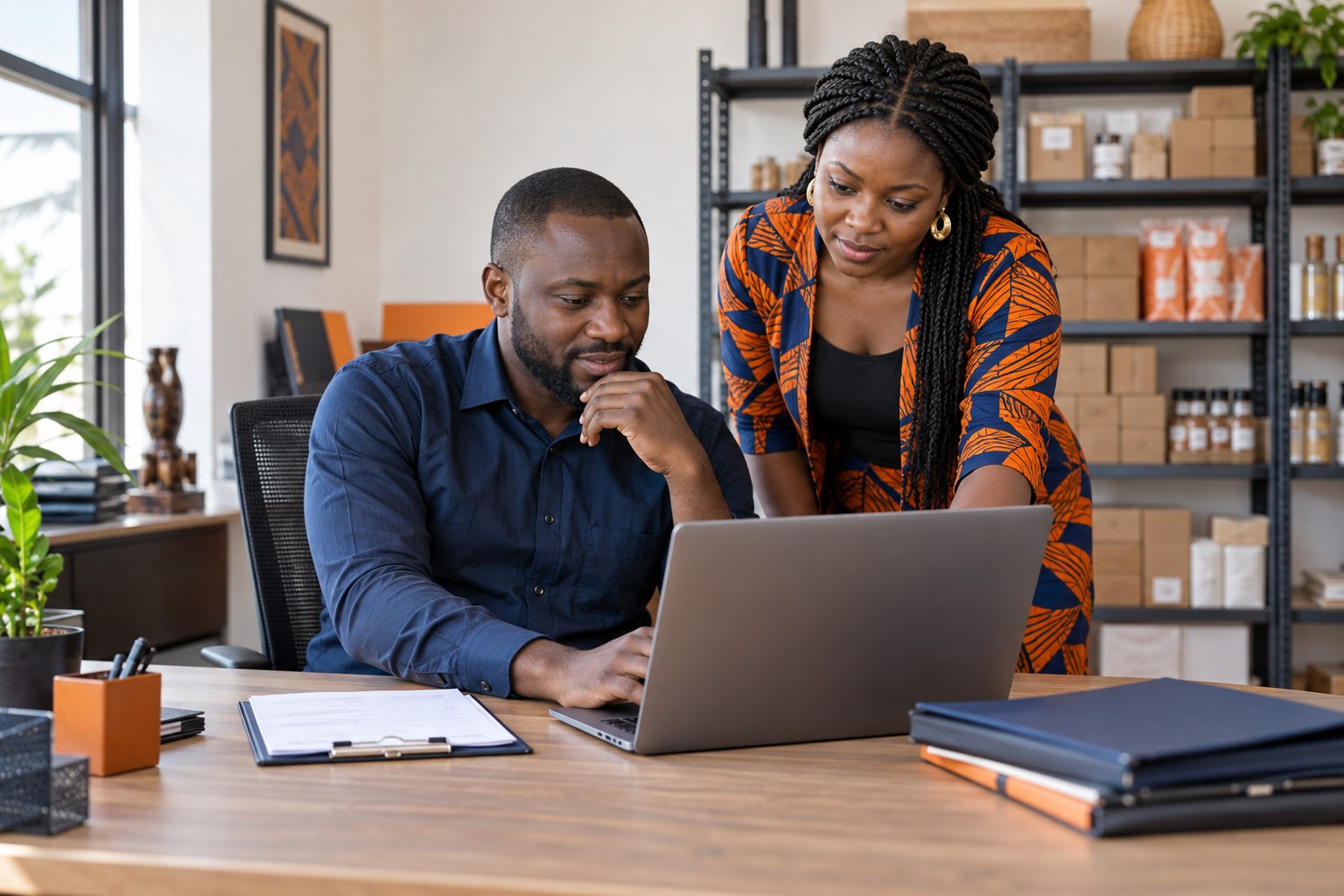 Illustration de professionnels échangeant sur la gestion de leur entreprise